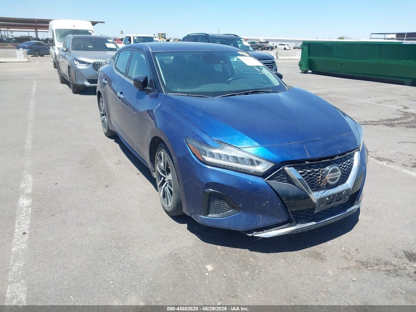 2021 Nissan Maxima VIN 1N4AA6CV9MC514063 IAAI salvage auction — NORMAL WEAR, Enterprise Vehicles Clear Only (California), sold $12,175 on 2026-07-28 (photo 1)
