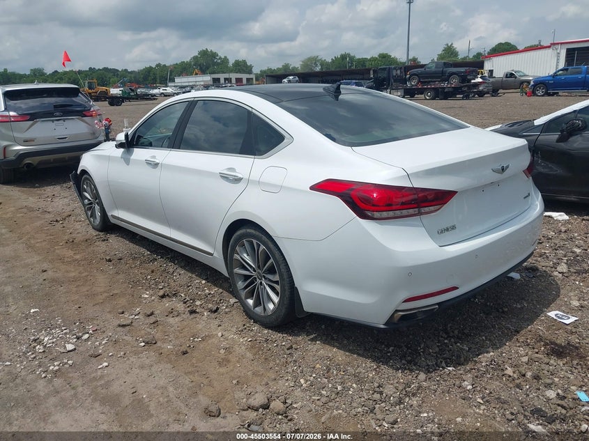 2015 Hyundai Genesis VIN KMHGN4JE0FU080558 IAAI salvage auction — FRONT END, Salvage Title, sold $1,750 on 2026-08-02 (photo 3)