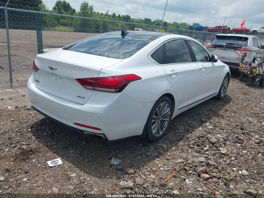 2015 Hyundai Genesis VIN KMHGN4JE0FU080558 IAAI salvage auction — FRONT END, Salvage Title, sold $1,750 on 2026-08-02 (photo 4)