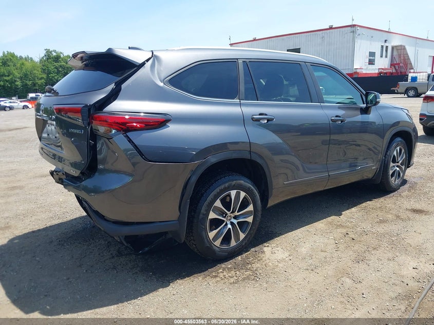 2023 Toyota Highlander VIN 5TDKBRCH7PS123861 IAAI salvage auction — REAR END, Salvage - Greater Than 75% (Maryland), sold $17,000 on 2026-07-22 (photo 4)
