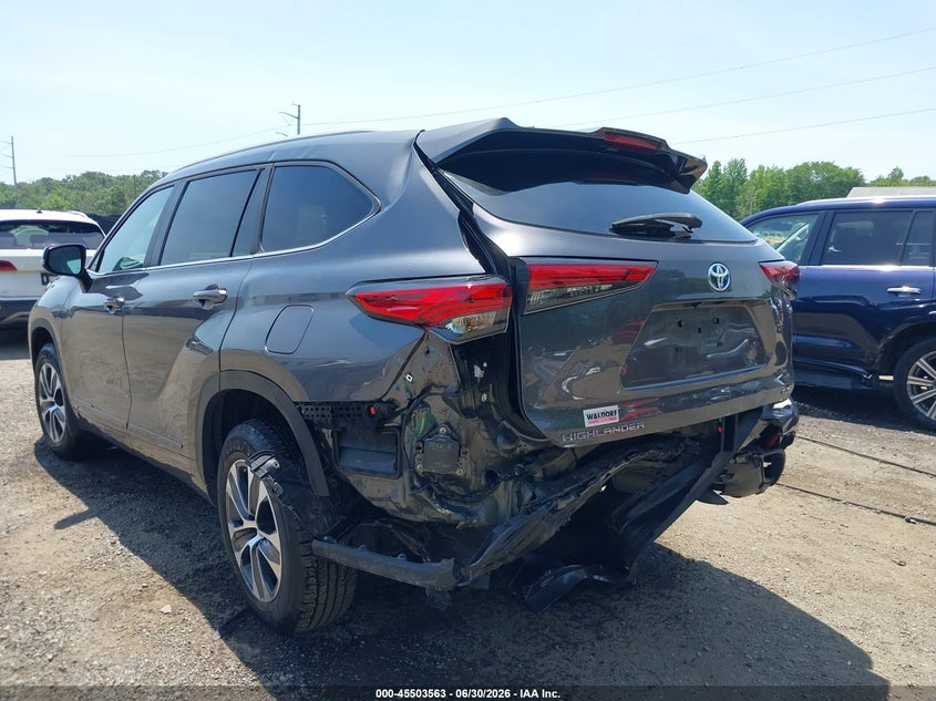 2023 Toyota Highlander VIN 5TDKBRCH7PS123861 IAAI salvage auction — REAR END, Salvage - Greater Than 75% (Maryland), sold $17,000 on 2026-07-22 (photo 6)