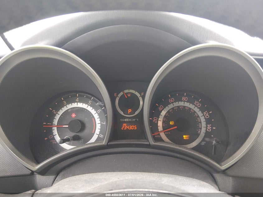 2011 Scion Tc VIN JTKJF5C74B3018021 IAAI salvage auction — FRONT END, Clear (South Carolina), sold $400 on 2026-07-19 (photo 7)