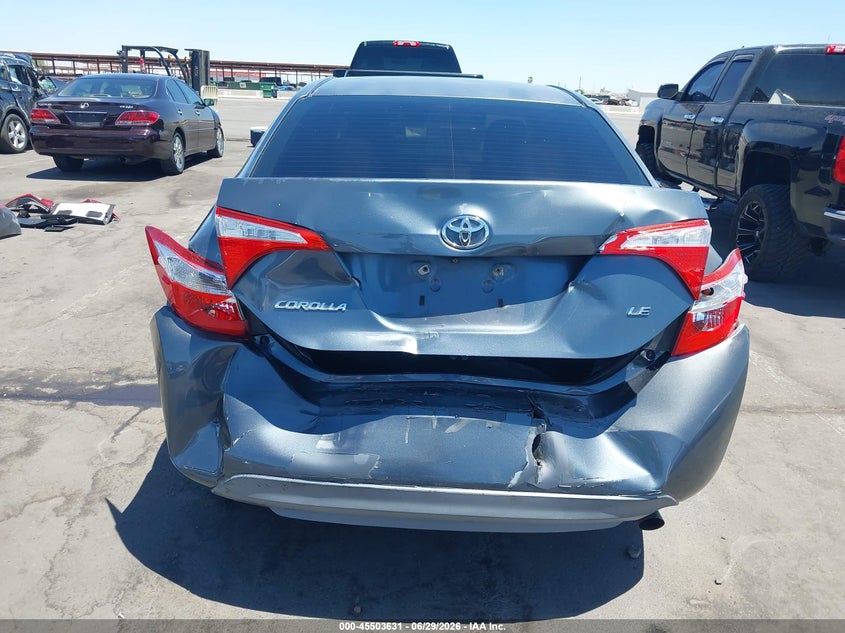 2014 Toyota Corolla VIN 5YFBURHE0EP099630 IAAI salvage auction — REAR END, Salvage Title, sold $2,425 on 2026-07-28 (photo 6)