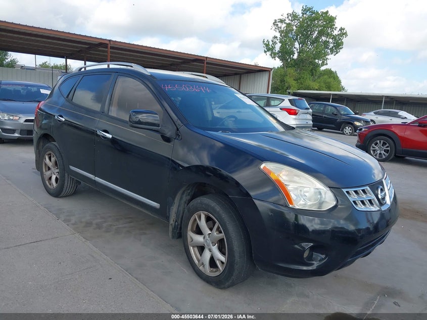 2011 Nissan Rogue VIN JN8AS5MT2BW563846 IAAI salvage auction — LEFT SIDE, Salvage (Texas), sold $475 on 2026-07-22 (photo 1)