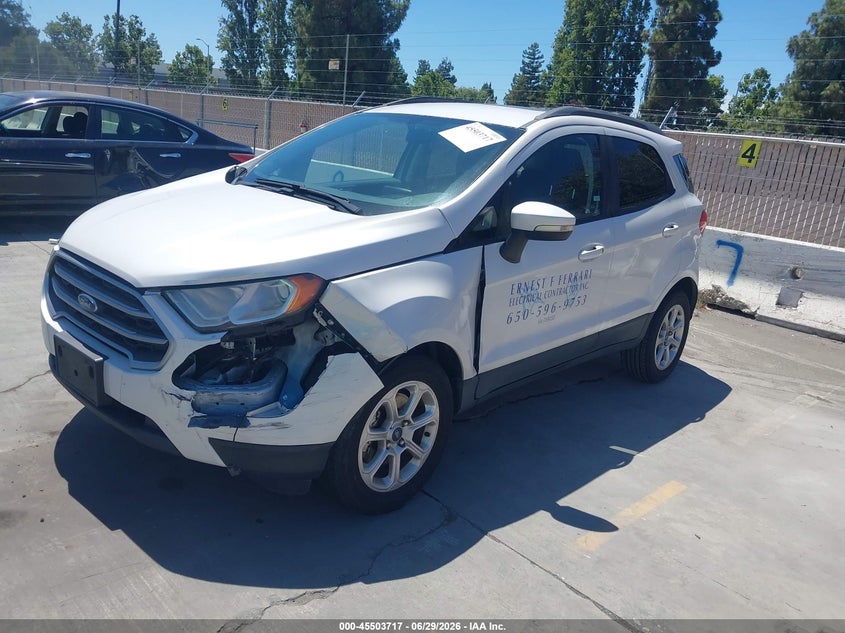 2019 Ford Ecosport VIN MAJ3S2GE7KC279913 IAAI salvage auction — LEFT FRONT, Salvage (California), sold $1,050 on 2026-07-29 (photo 2)