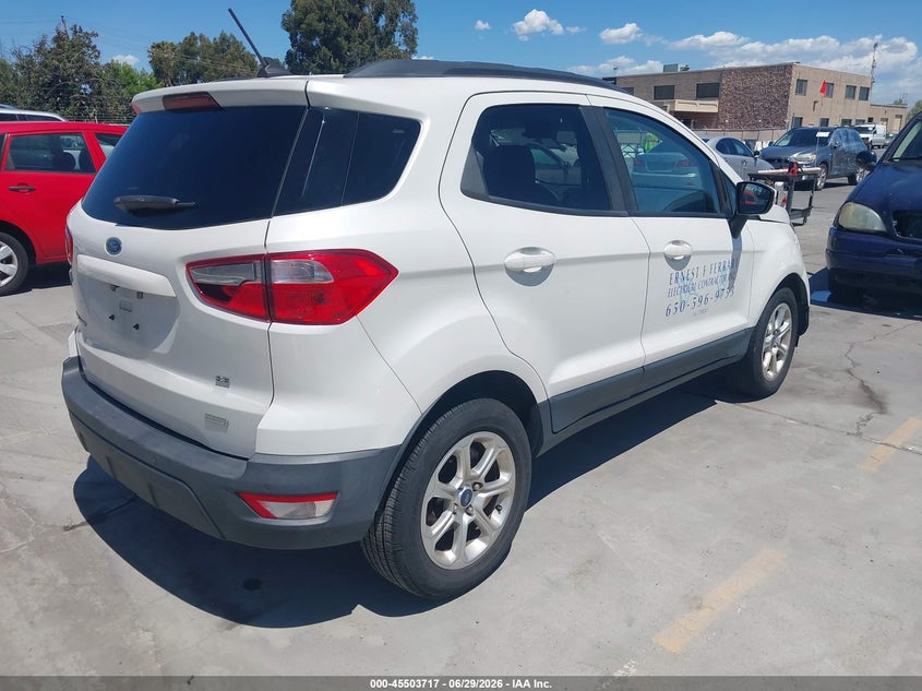 2019 Ford Ecosport VIN MAJ3S2GE7KC279913 IAAI salvage auction — LEFT FRONT, Salvage (California), sold $1,050 on 2026-07-29 (photo 4)