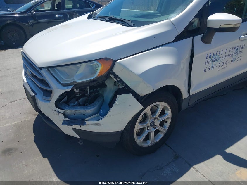2019 Ford Ecosport VIN MAJ3S2GE7KC279913 IAAI salvage auction — LEFT FRONT, Salvage (California), sold $1,050 on 2026-07-29 (photo 6)
