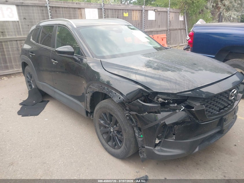 2025 Mazda Cx-50 VIN 7MMVABBM5SN337350 IAAI salvage auction — FRONT & REAR, Clear (California), sold $13,250 on 2026-07-14 (photo 1)