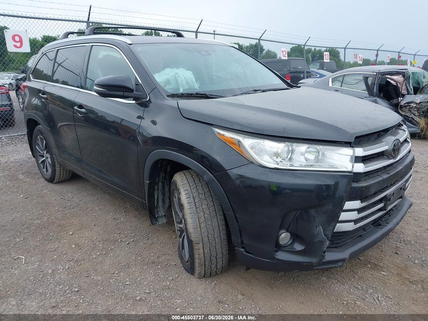 2018 Toyota Highlander VIN 5TDJZRFH3JS859481 IAAI salvage auction — LEFT SIDE, Mv-907A (New York), sold $6,200 on 2026-07-30 (photo 1)