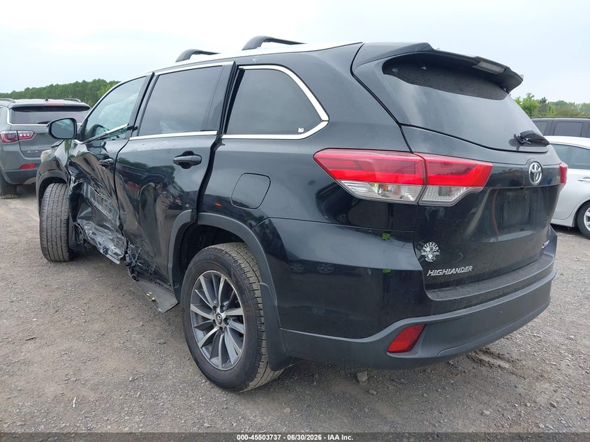 2018 Toyota Highlander VIN 5TDJZRFH3JS859481 IAAI salvage auction — LEFT SIDE, Mv-907A (New York), sold $6,200 on 2026-07-30 (photo 3)