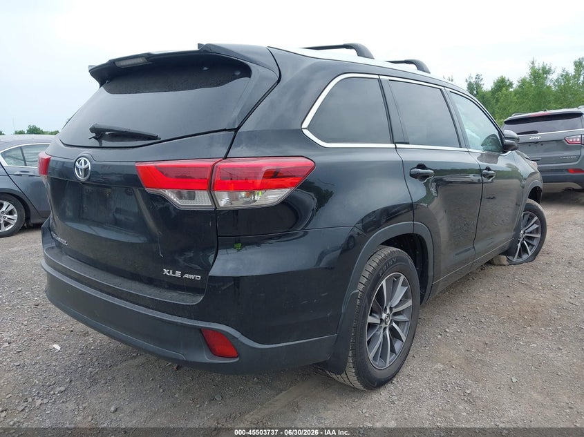 2018 Toyota Highlander VIN 5TDJZRFH3JS859481 IAAI salvage auction — LEFT SIDE, Mv-907A (New York), sold $6,200 on 2026-07-30 (photo 4)