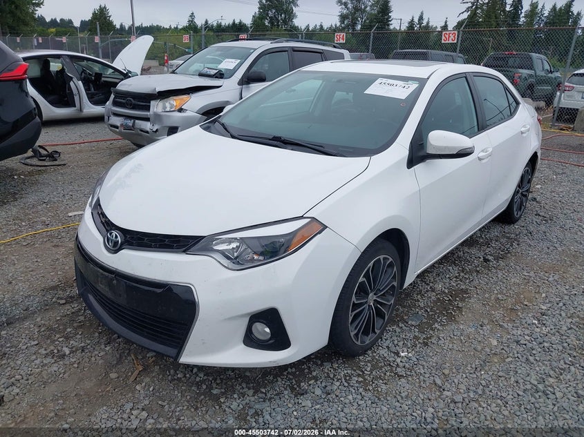 2015 Toyota Corolla VIN 5YFBURHE8FP340478 IAAI salvage auction — LEFT REAR, Bill Of Sale (Washington), sold $4,200 on 2026-07-22 (photo 2)
