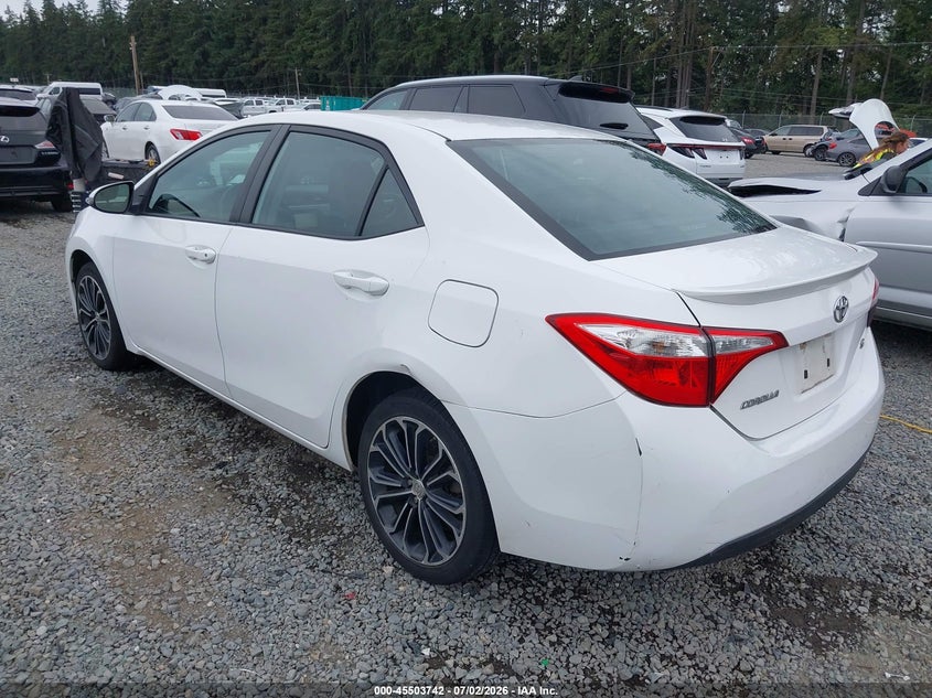 2015 Toyota Corolla VIN 5YFBURHE8FP340478 IAAI salvage auction — LEFT REAR, Bill Of Sale (Washington), sold $4,200 on 2026-07-22 (photo 3)