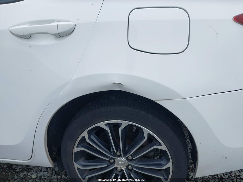 2015 Toyota Corolla VIN 5YFBURHE8FP340478 IAAI salvage auction — LEFT REAR, Bill Of Sale (Washington), sold $4,200 on 2026-07-22 (photo 6)
