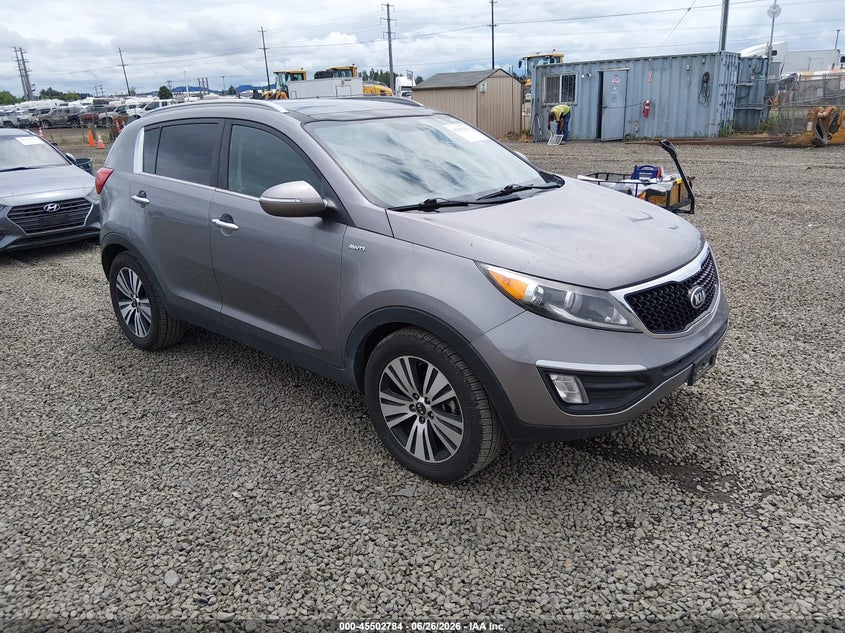 2015 Kia Sportage VIN KNDPCCAC2F7746336 IAAI salvage auction — NORMAL WEAR, Peddle Clear Public-Restricted (Oregon), sold $2,075 on 2026-07-13 (photo 1)