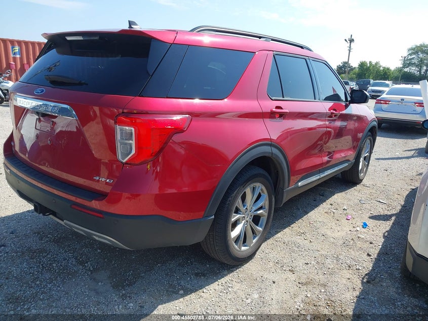2022 Ford Explorer VIN 1FMSK8DH1NGC37995 IAAI salvage auction — NORMAL WEAR, Clear (Illinois), sold $8,500 on 2026-07-28 (photo 4)