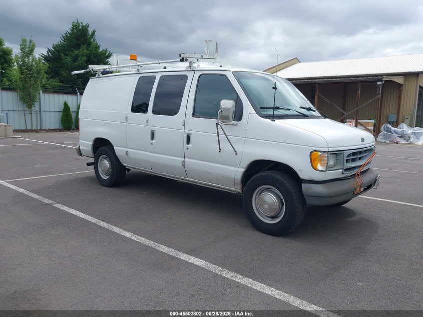 2002 Ford E 250 VIN 1FTNE24L02HB36723 IAAI salvage auction — FRONT END, Enterprise Vehicles Clear Only (Oregon), sold $100 on 2026-07-08 (photo 1)