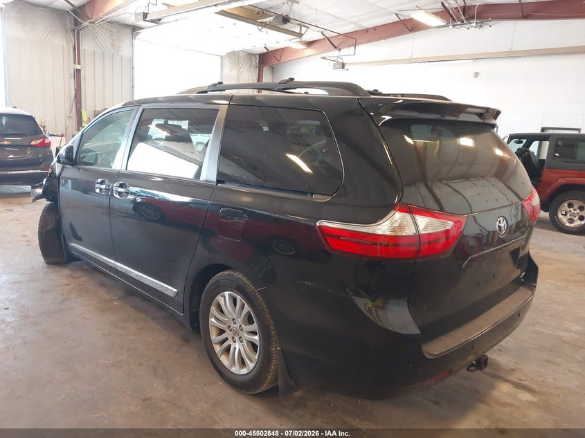 2016 Toyota Sienna VIN 5TDYK3DC5GS720839 IAAI salvage auction — FRONT END, Clear (Michigan), sold $2,850 on 2026-07-28 (photo 3)