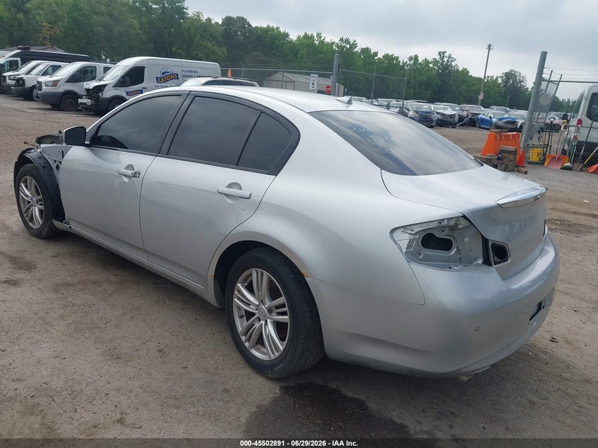 2011 Infiniti G37 VIN JN1CV6AR3BM401023 IAAI salvage auction — STRIPPED, Clear (Maryland), sold $300 on 2026-07-28 (photo 3)