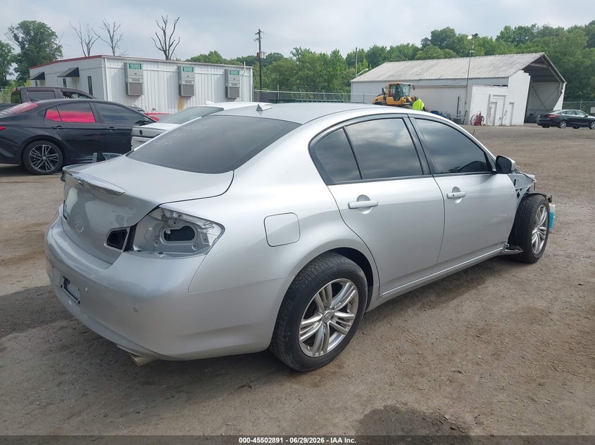 2011 Infiniti G37 VIN JN1CV6AR3BM401023 IAAI salvage auction — STRIPPED, Clear (Maryland), sold $300 on 2026-07-28 (photo 4)
