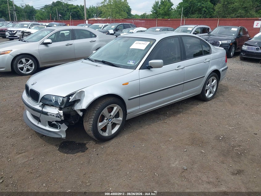 2004 BMW 3 series VIN WBAEW53434PN34202 IAAI salvage auction — FRONT END, Clear (New Jersey), sold $1,200 on 2026-07-08 (photo 2)