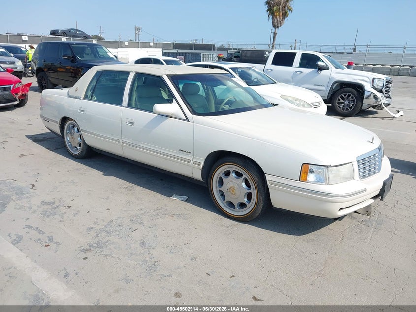 1998 Cadillac Deville VIN 1G6KD54Y6WU718733 IAAI salvage auction — REAR END, Clear - Dealer Only (California), sold $250 on 2026-07-08 (photo 1)