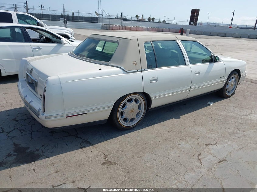 1998 Cadillac Deville VIN 1G6KD54Y6WU718733 IAAI salvage auction — REAR END, Clear - Dealer Only (California), sold $250 on 2026-07-08 (photo 4)