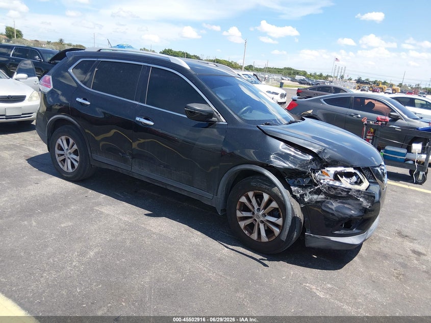 2016 Nissan Rogue VIN KNMAT2MT2GP639719 IAAI salvage auction — SIDE, Rebuildable (Florida), sold $1,100 on 2026-07-30 (photo 1)