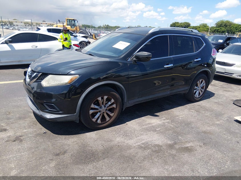 2016 Nissan Rogue VIN KNMAT2MT2GP639719 IAAI salvage auction — SIDE, Rebuildable (Florida), sold $1,100 on 2026-07-30 (photo 2)