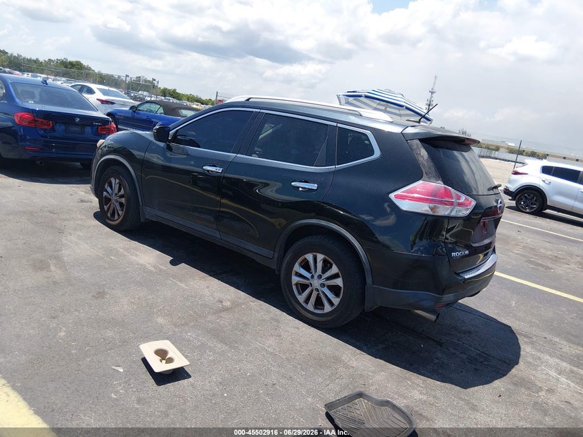 2016 Nissan Rogue VIN KNMAT2MT2GP639719 IAAI salvage auction — SIDE, Rebuildable (Florida), sold $1,100 on 2026-07-30 (photo 3)