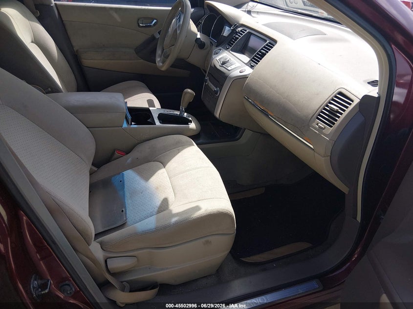 2012 Nissan Murano VIN JN8AZ1MU7CW101801 IAAI salvage auction — NORMAL WEAR, Original (Texas), sold $575 on 2026-07-29 (photo 5)