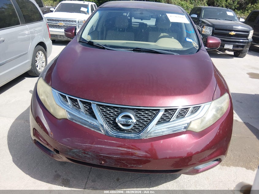 2012 Nissan Murano VIN JN8AZ1MU7CW101801 IAAI salvage auction — NORMAL WEAR, Original (Texas), sold $575 on 2026-07-29 (photo 6)