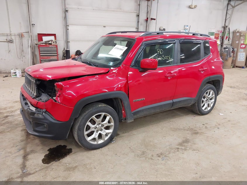 2018 Jeep Renegade VIN ZACCJBBBXJPH39182 IAAI salvage auction — LEFT FRONT, Salvage (Pennsylvania), sold $275 on 2026-07-30 (photo 2)