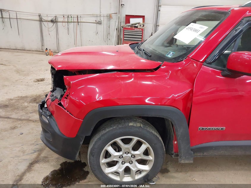2018 Jeep Renegade VIN ZACCJBBBXJPH39182 IAAI salvage auction — LEFT FRONT, Salvage (Pennsylvania), sold $275 on 2026-07-30 (photo 6)