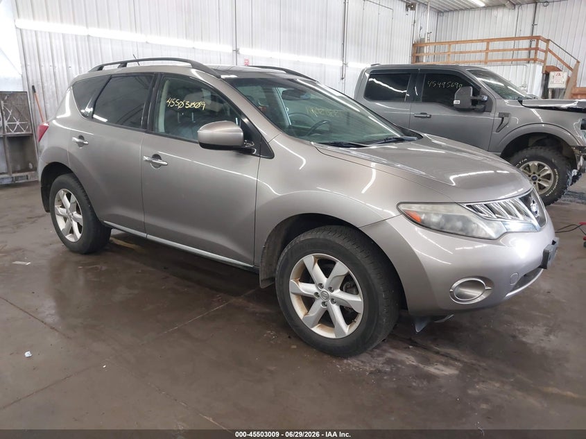 2010 Nissan Murano VIN JN8AZ1MW3AW136849 IAAI salvage auction — NORMAL WEAR, Prior Salvage (Minnesota), sold $1,100 on 2026-07-26 (photo 1)