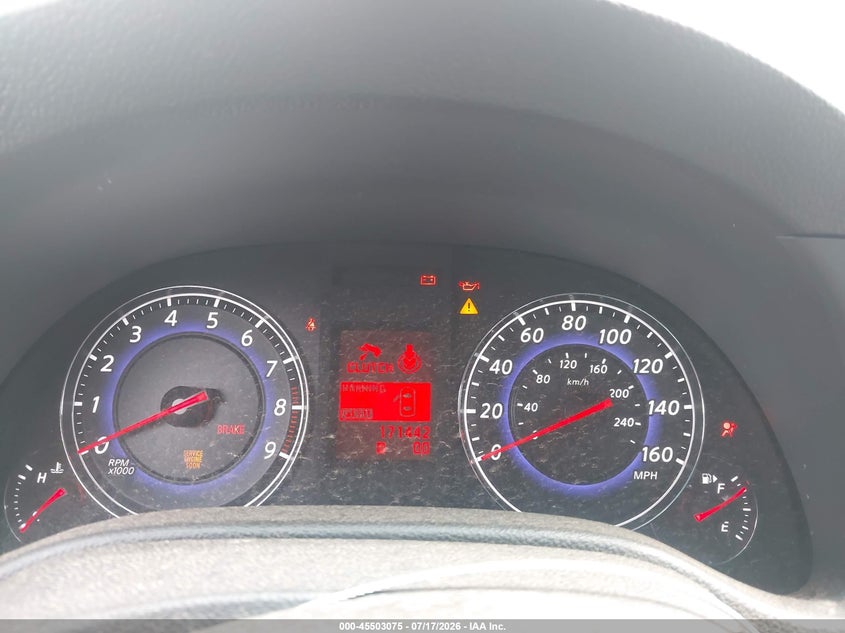 2008 Infiniti G37 VIN JNKCV64E08M107527 IAAI salvage auction — NORMAL WEAR, Clear (Alabama), sold $25 on 2026-07-29 (photo 7)