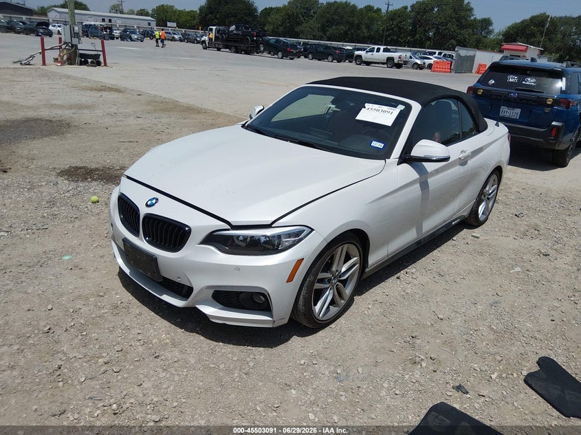 2017 BMW 2er VIN WBA2K9C33HV647355 IAAI salvage auction — RIGHT FRONT, Salvage Title, sold $6,000 on 2026-08-14 (photo 2)