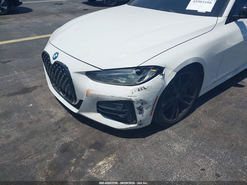 2023 BMW 4er VIN WBA53AP0XPCM68252 IAAI salvage auction — LEFT & RIGHT, Salvage Title, sold $13,700 on 2026-08-20 (photo 6)