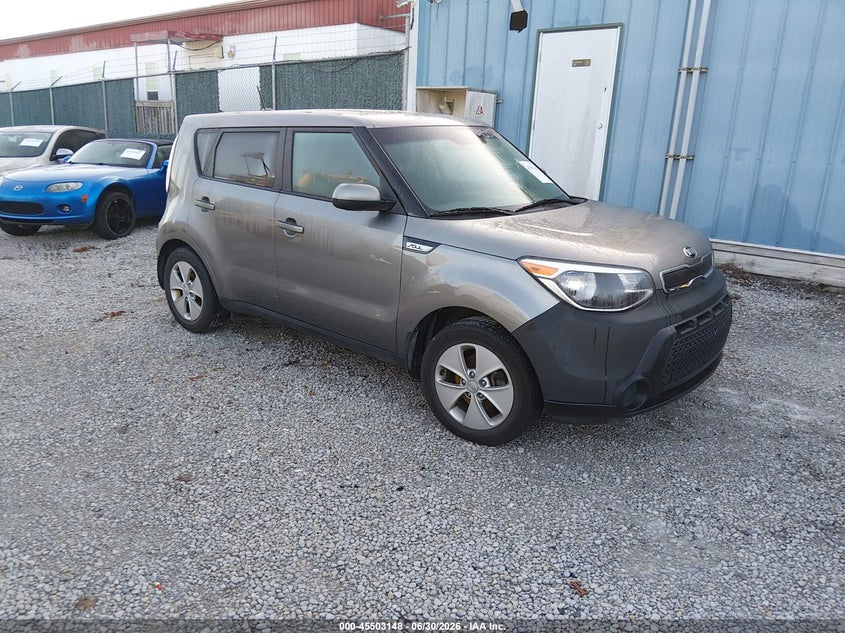2016 Kia Soul VIN KNDJN2A2XG7352263 IAAI salvage auction — NORMAL WEAR, Clear (Indiana), sold $525 on 2026-07-13 (photo 1)