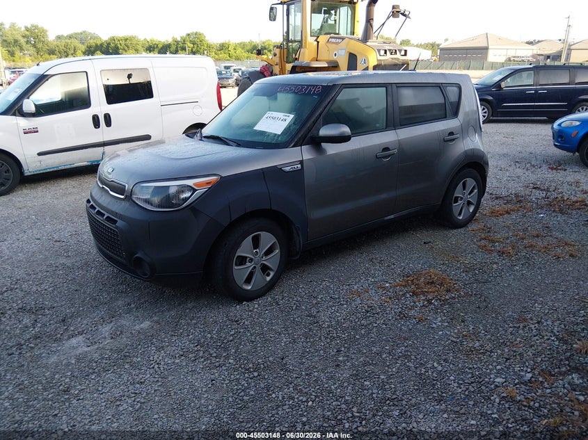 2016 Kia Soul VIN KNDJN2A2XG7352263 IAAI salvage auction — NORMAL WEAR, Clear (Indiana), sold $525 on 2026-07-13 (photo 2)