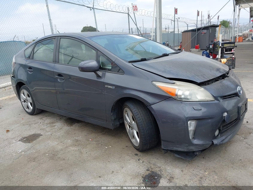 2013 Toyota Prius VIN JTDKN3DU1D1710243 IAAI salvage auction — LEFT FRONT, Salvage (California), sold $2,050 on 2026-07-10 (photo 1)