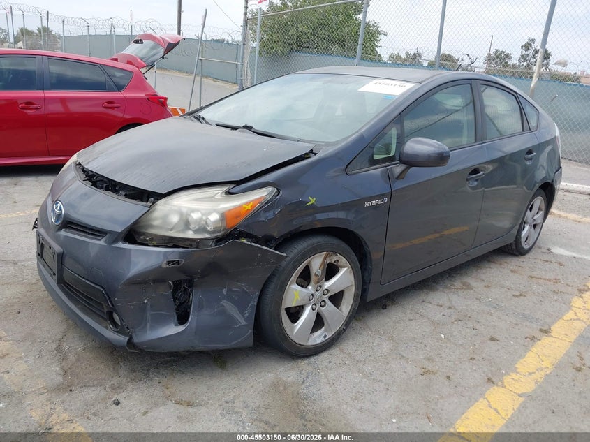 2013 Toyota Prius VIN JTDKN3DU1D1710243 IAAI salvage auction — LEFT FRONT, Salvage (California), sold $2,050 on 2026-07-10 (photo 2)