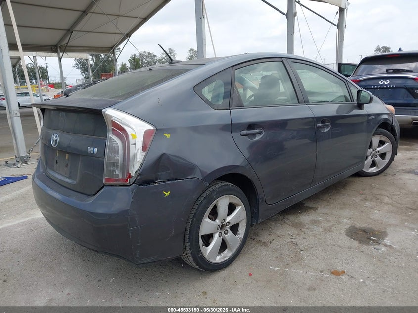 2013 Toyota Prius VIN JTDKN3DU1D1710243 IAAI salvage auction — LEFT FRONT, Salvage (California), sold $2,050 on 2026-07-10 (photo 4)