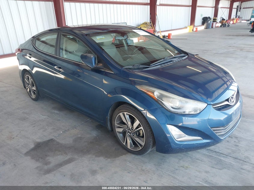 2014 Hyundai Elantra VIN KMHDH4AE2EU125086 IAAI salvage auction — SIDE, Salvage (California), sold $725 on 2026-07-28 (photo 1)
