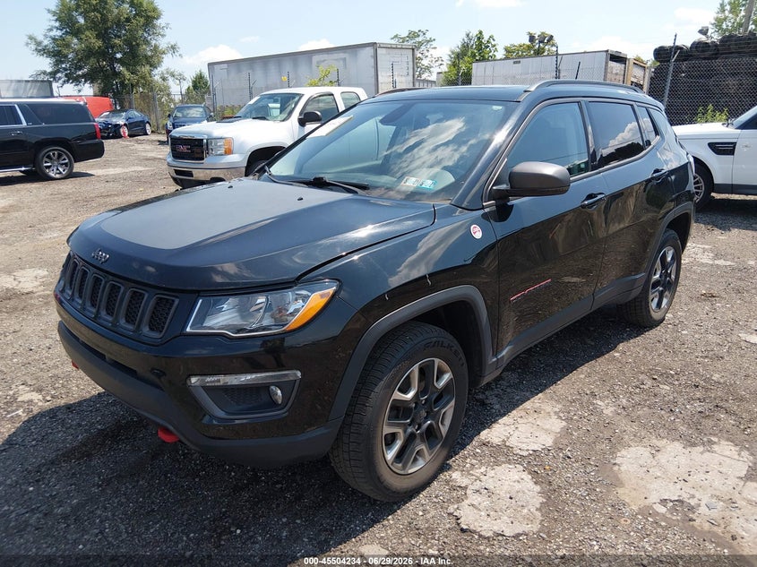 2018 Jeep Compass VIN 3C4NJDDB3JT191147 IAAI salvage auction — FRONT END, Salvage (Pennsylvania), sold $2,950 on 2026-07-25 (photo 2)