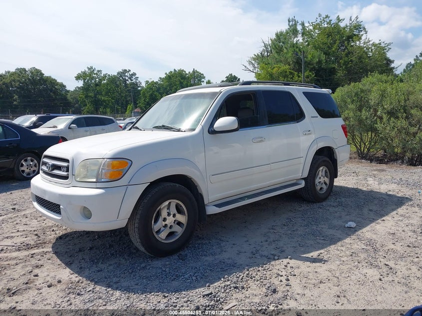 2002 Toyota Sequoia VIN 5TDBT48A32S087929 IAAI salvage auction — UNKNOWN, Salvage (South Carolina), sold $425 on 2026-07-28 (photo 2)