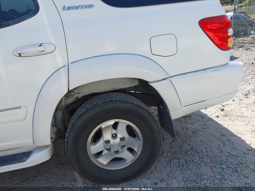 2002 Toyota Sequoia VIN 5TDBT48A32S087929 IAAI salvage auction — UNKNOWN, Salvage (South Carolina), sold $425 on 2026-07-28 (photo 6)