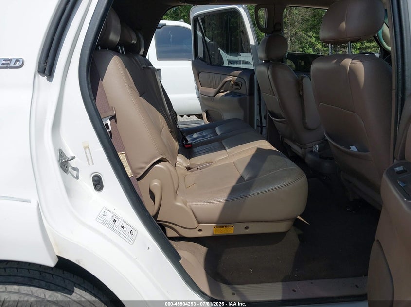 2002 Toyota Sequoia VIN 5TDBT48A32S087929 IAAI salvage auction — UNKNOWN, Salvage (South Carolina), sold $425 on 2026-07-28 (photo 8)
