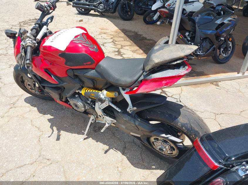 2023 Ducati Streetfighter VIN ZDMFAKYW7PB005680 IAAI salvage auction — ALL OVER, Salvage (South Carolina), sold $5,700 on 2026-08-18 (photo 3)