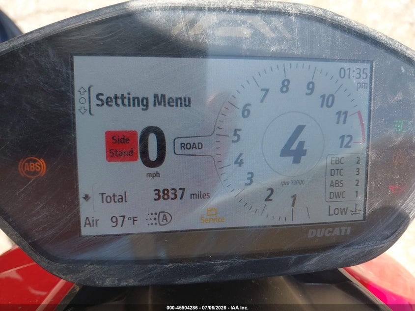 2023 Ducati Streetfighter VIN ZDMFAKYW7PB005680 IAAI salvage auction — ALL OVER, Salvage (South Carolina), sold $5,700 on 2026-08-18 (photo 7)